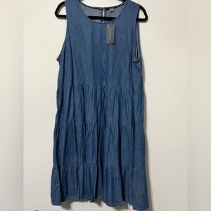 Tommy Hilfiger Denim Blue Midi Dress